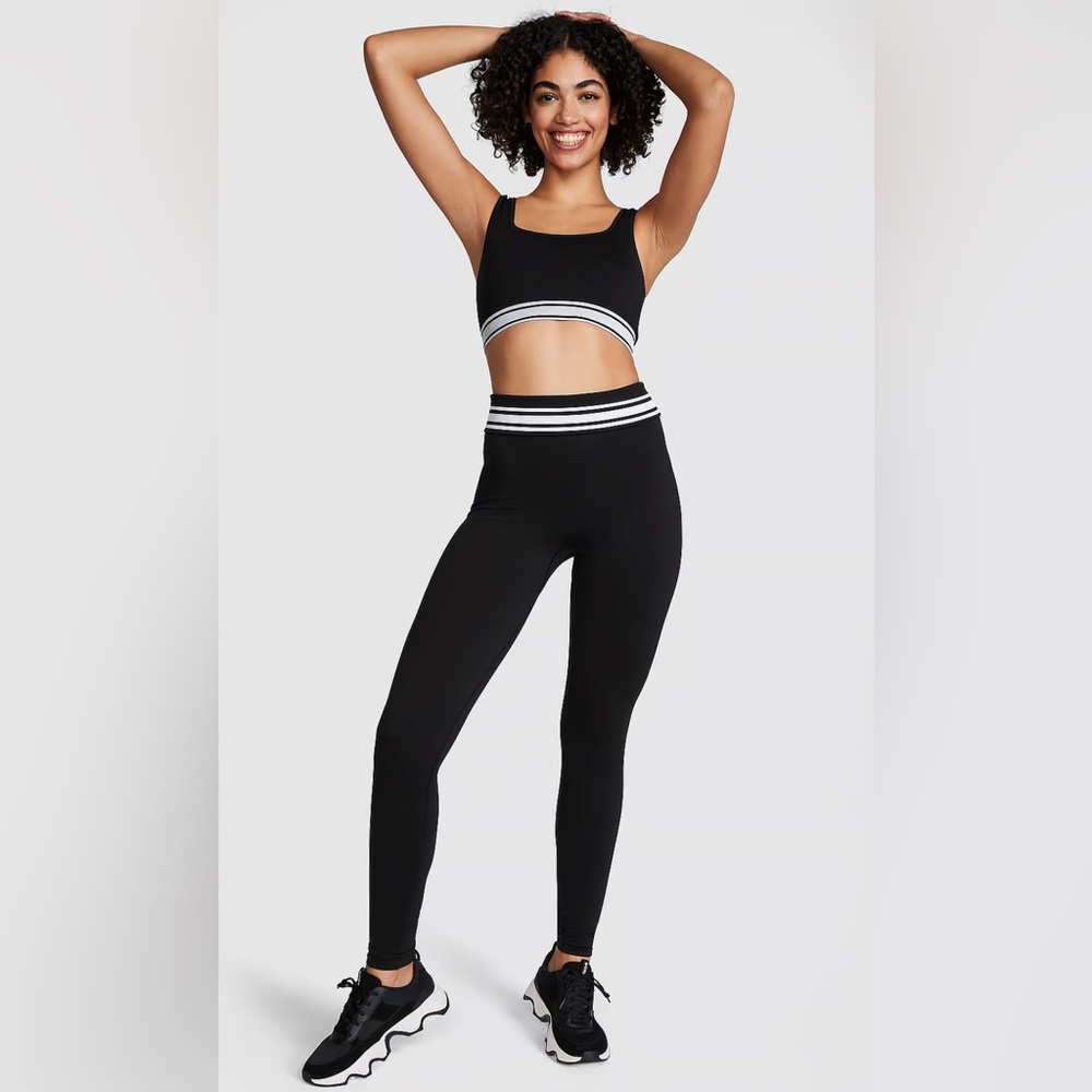 VS PINK FLIP IT SEAMLESS FOLD OVER LEGGINGS